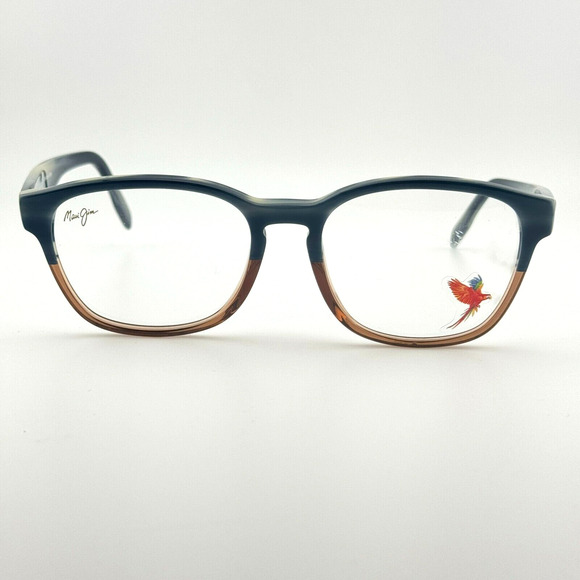 Maui Jim Eyeglasses MJO2125-27D Black Brown Square Frames 51[]17 143 mm H12323 - Picture 1 of 7